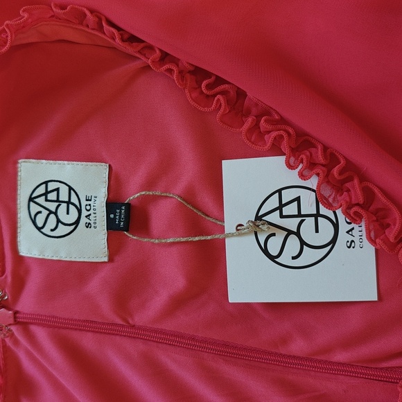 Hot Pink Ruffled Dress - Picture 6 of 12